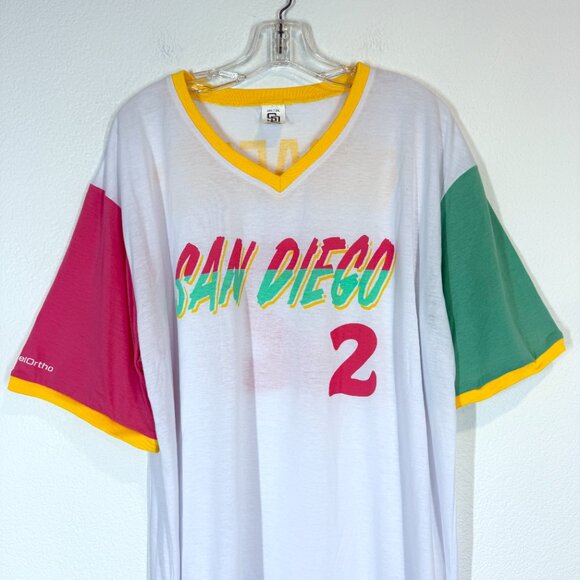 San Diego Padres Shirt Jersey Size 2XL Adult SGA Xander Bogaerts City Connect - Picture 3 of 8